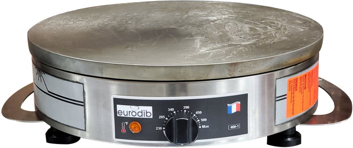 EURODIB - ELECTRIC CAST IRON CREPE GRIDDLE 120V DIA 15 3/4