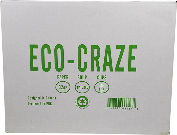 Eco-Craze - 32oz Kraft Soup Bowl
