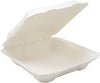 Eco-Craze - 8x8 Bagasse Clamshell Container