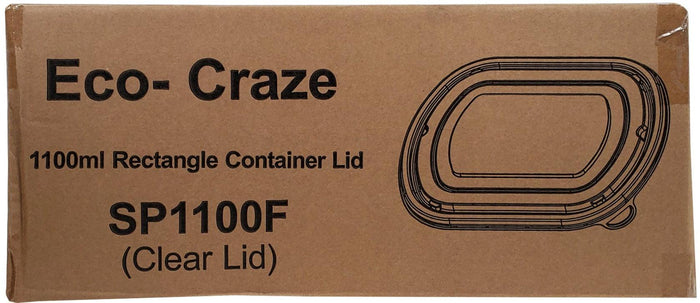 CLR - Eco-Craze - Rectangle Plastic Lid 1100ml