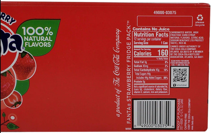 Fanta Strawberry Nutrition Facts Fanta Strawberry Nutrition Facts