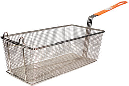 Fryer Basket Orange PVC Handle 17 x 8-1/4 x 6