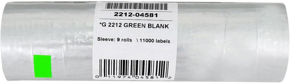 Garvey - Price Gun Label - Single Line - Green - G 2212-04581