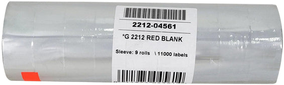 Garvey - Price Gun Label - Single Line - Red - G 2212-04561
