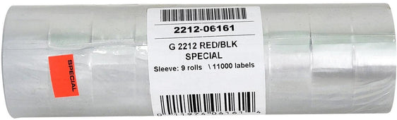 Garvey - Price Gun Label - Single Line - Special - Red - G 2212-06161