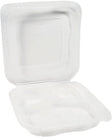 CLR Genpak Clover Hinged Container XL Clear 9.25x9.65x3-3 Comp. CLX399