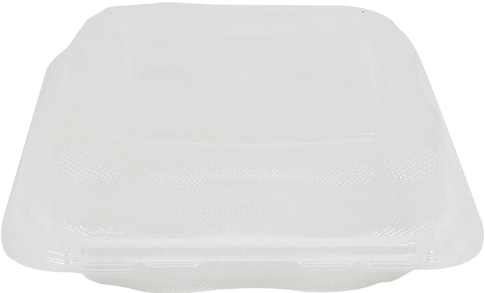 CLR - Genpak Clover - Hinged Container Extra Large - Clear 9.25x9.65x3 - 3 Comp. - CLX399-CL