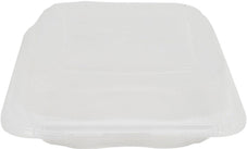 CLR Genpak Clover Hinged Container XL Clear 9.25x9.65x3-3 Comp. CLX399