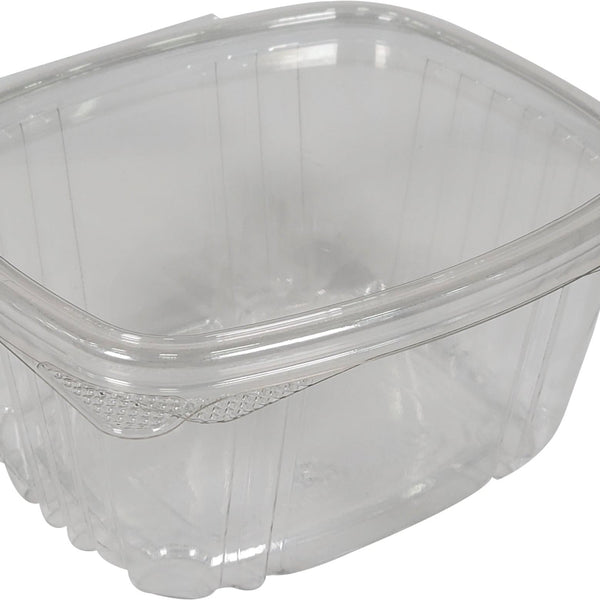 Genpak AD16 Hinged 16 oz Deli Take Out Food Container - 5 3/8L x 4 1/2W x  2 5/8H