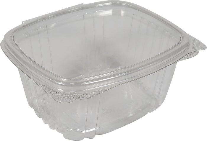 Genpak AD16 Hinged 16 oz Deli Take Out Food Container - 5 3/8L x 4 1/2W x  2 5/8H