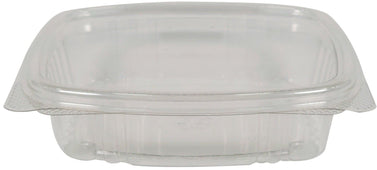 Genpak AD08 8 Oz. Clear Hinged Deli Container, 200/Case - Win Depot