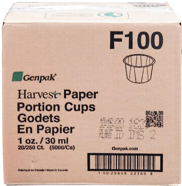 Genpak - Portion Cups - Paper - 1 oz - F100