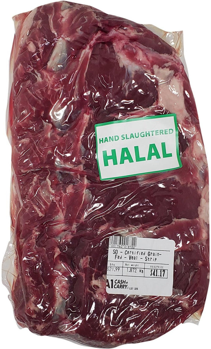 Halal - Certified Grain Fed Veal Striploins