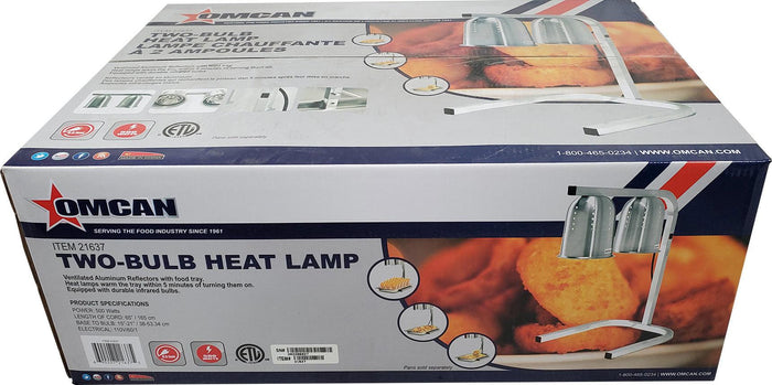 Heat Lamp - 2 Bulb