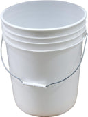 Hoffmann - 20L / 5 Gal Pail White w/Steel Handle - PR1907