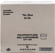 Hoffman Plastic HT08 Clear Round Deli Containers - 500/Case - SPLYCO