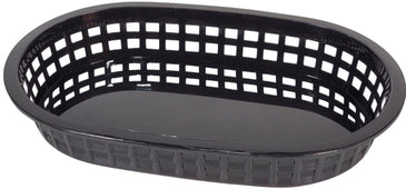 Johnson Rose - Basket - Oval Platter - Black - 8.5in 02/16