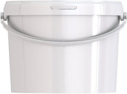 Jokey - 11 L White Pail w/Plastic Handle