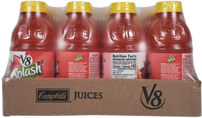 V8 Splash - Vegetable Juice - Strawberry Kiwi - Bottles