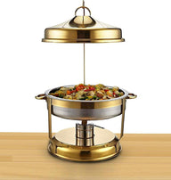 Kesgi - Chafing Dish Round - Hanging Cover - Gold - LS-RGH-8L