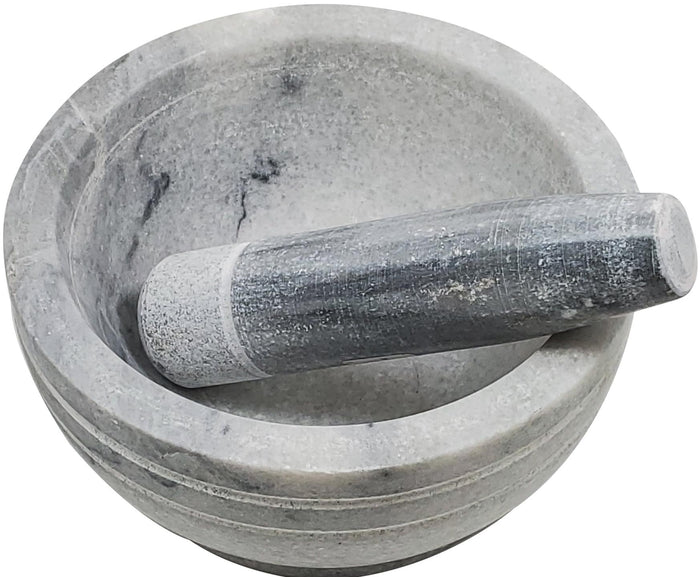 Stainless Steel Mortar & Pestle - 9cm dia x 9cm ht