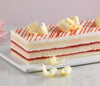 King's Pastry - Strawberry White Chocolate Cream Bar Cake