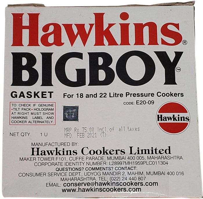 Hawkins - Part - BB Gasket - 18L to 22L
