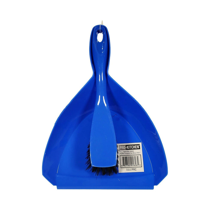 Lobby Dust Pan - Blue w/Broom Set - 0999