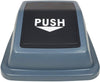 M2 - 60 L Square Waste Container w/Push Lid