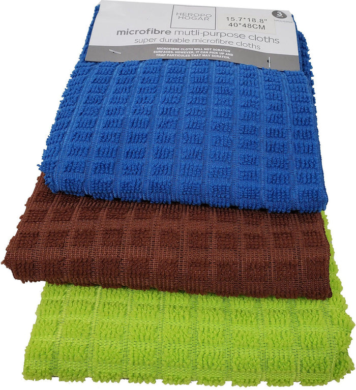 Microfibre - Multi-Purpose Cloth - 4 PCS - Multicolor - 40x60cm