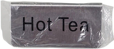 Omcan - Tent Sign - Hot Tea 3x1.5