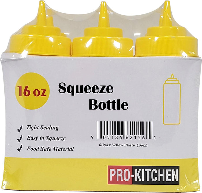 Pro-Kitchen - 16oz Squeeze Bottle - Standard - Yellow - QY410Y