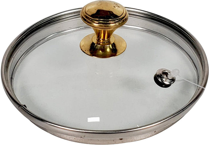 Pro-Kitchen - 57609A - Glass Lid w/Brass Knob - #1 (10.5cmx1.5cm)