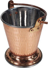 PK-85108A - Bucket Dish - Hammered Copper - Handle - 10.5cm
