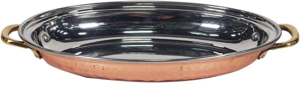 Oval Entree Dish 700Ml Emboss Handle No3, 24X16cm