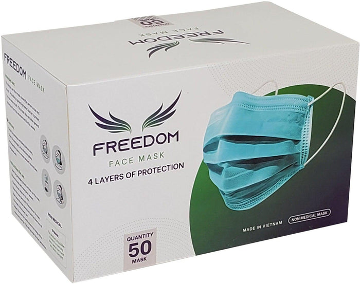 Disposable 3 Ply - Face Mask - Blue