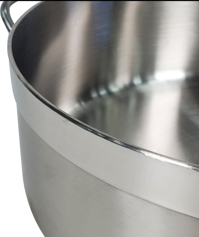 Pro-Kitchen/Kesgi - Casserole 26x9cm - Inox avec 2 poignées et couvercle