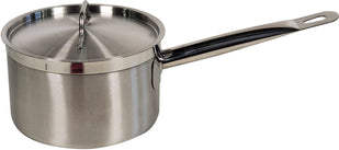 Pro-Kitchen/Kesgi - 18x11cm Sauce Pot - SS w/Long Handle & Lid