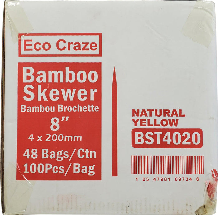 Eco-Craze - Bamboo Skewer - 4mm X 8