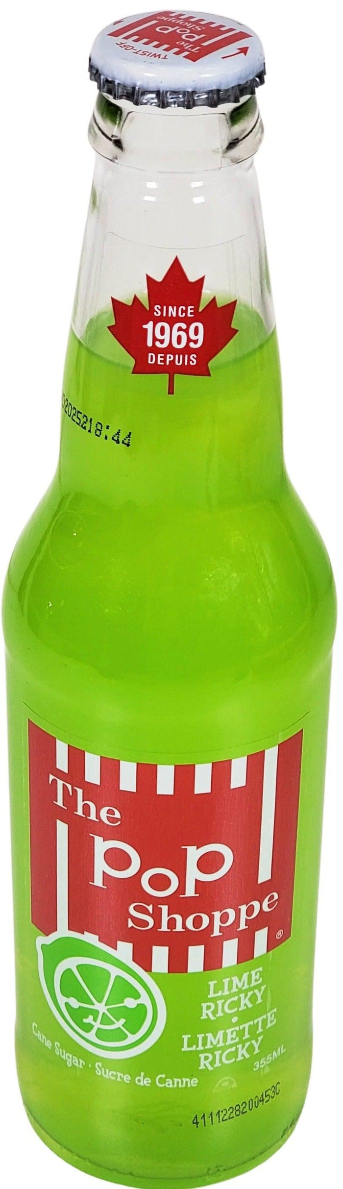 Pop Shoppe - Lime Ricky Soda - Glass Bottle