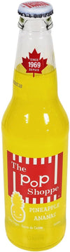 Pop Shoppe - Pineapple Soda - Glass Bottle