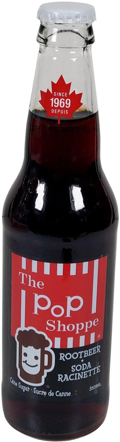 Pop Shoppe - Root Beer Soda - Glass Bottle