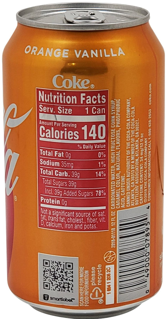 Coca Cola - Vanille - Canettes