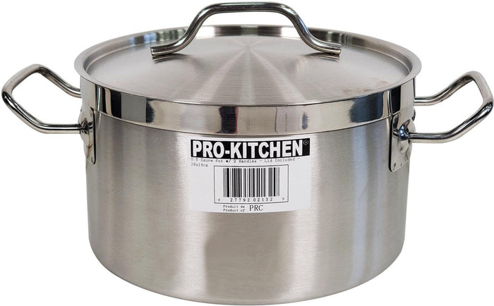 Pro-Kitchen - 24x14cm Sauce Pot & Lid - SS
