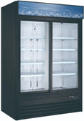 Pro-Kitchen - Merch. Sliding Glass 2 Door Refrigerator (45CF) 53x32x80