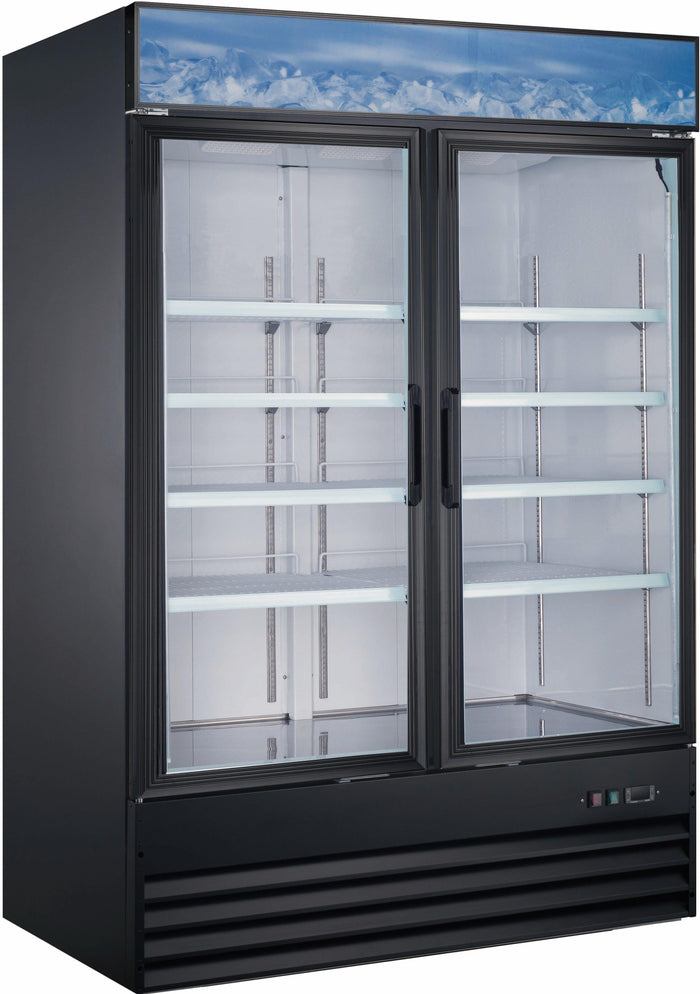 Merch. Swing Glass 2 Door Refrigerator (45CF) 53x32x80