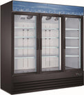 Pro-Kitchen - Merch. Swing Glass 3 Door Refrigerator (53CF) 79X30X81
