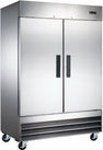 PK - Reach-in Solid 2 Door Refrigerator (47CF) 54x32x83