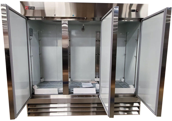 Pro-Kitchen - Reach-in Solid 3 Door Refrigerator (72CF) 81x32x83