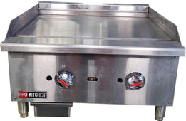 Pro-Kitchen - Thermostat Griddle 2 Burners SS 60000 BTU 24